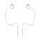 SLUYNZ 925 Sterling Silver Cuff Chain Earrings Wrap Tassel Earrings for Women Crawler Earrings rose gold