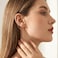 SLUYNZ 925 Sterling Silver Cuff Earrings Chain for Women Crawler Earrings Wrap Climber Earrings Cool Earringsyellow gold
