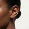 SLUYNZ 925 Sterling Silver CZ Cuff Earrings for Women Teens Small Hoop Earrings No Piercing Cartilage Earrings BGold