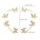 Taichell Shining Butterfly Ear Cuffs Zircon Butterfly Earrings for Women Ear Cuffs for Women Non Piercing Ear Wrap Around Earrings