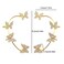Taichell Shining Butterfly Ear Cuffs Zircon Butterfly Earrings for Women Silver NonPiercing Adjustable