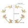 Taichell Shining Butterfly Ear Cuffs Zircon Butterfly Earrings for Women Silver NonPiercing Adjustable