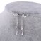 YOQUCOL Angels Wings Cubic Zirconia Crystal Ear Climber Long Drop Dangle Earring for Women