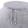 YOQUCOL Angels Wings Cubic Zirconia Crystal Ear Climber Long Drop Dangle Earring for Women