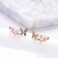 YOQUCOL Clear AB Multiple Colors Austrian Crystal Butterfly Cute Earrings Ear Vine Wrap For Women