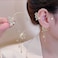 YRlilicc 2Pcs Butterfly Ear Cuffs Earrings for Women Rhinestone Non Piercing Ear Cuff Clip On Earrings Silver Butterfly Ear Wrap Climber Jewelry for Prom Party Wedding