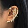 YRlilicc 2Pcs Butterfly Ear Cuffs Earrings for Women Rhinestone Non Piercing Ear Cuff Clip On Earrings Silver Butterfly Ear Wrap Climber Jewelry for Prom Party Wedding