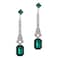 BABEYOND 1920s Flapper Earrings 20s Great Gatsby Earrings Vintage 20s Flapper Accessories Gatsby Costume Accessories Green1