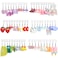 MGGFBLEY 30 Pairs Fun Zinc Earrings Weird Aesthetic Weirdcore Kawaii Funny for Women