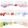 MGGFBLEY 30 Pairs Fun Zinc Earrings Weird Aesthetic Weirdcore Kawaii Funny for Women