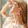 GLMOCM 3D Strawberry Earrings for Women Cute Bow Strawberry Earrings Acrylic Fruit Drop Dangle Earrings for Women Jewelry A