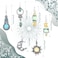 meekoo 4 Pairs Bohemian Vintage Dangle Earrings Boho Jewelry for Women Retro Star Rhinestone Boho Dangle Drop Earrings GiftsElegant Style