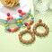 PHALIN 4 Pairs Rattan Earrings for Women Boho Raffia Ball Hoop Dangle Earring Set Handmade Summer Beach Earrings Lightweight Straw Wicker Braid Earring Gifts 4Pairs Dangle Earings