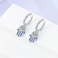 Hapour 925 Sterling Silver Drop Earrings for WomenHamsa Hand of Fatima Evil Eye Jewelry with Cubic ZirconiaHuggies Hoop Dangle Drop Earring for Sensitive Ears