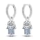 Hapour 925 Sterling Silver Drop Earrings for WomenHamsa Hand of Fatima Evil Eye Jewelry with Cubic ZirconiaHuggies Hoop Dangle Drop Earring for Sensitive Ears