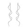 ACEFEEL Acefeel Fresh Style Exquisite Threader Dangle Earrings Curve Twist Shape for Womens Gift E158