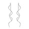 ACEFEEL Acefeel Fresh Style Exquisite Threader Dangle Earrings Curve Twist Shape for Womens Gift E158