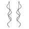 ACEFEEL Acefeel Fresh Style Exquisite Threader Dangle Earrings Curve Twist Shape for Womens Gift E158 Black