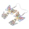 BONSNY Acrylic Drop Cat Earrings Pets Funny Design 7 Color Lovely Gift For Women By The Bonsny Blue