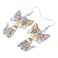 BONSNY Acrylic Drop Cat Earrings Pets Funny Design 7 Color Lovely Gift For Women By The Bonsny Blue