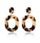 YAHPERN Acrylic Earrings For Women Statement Geometric Earrings Resin Acetate Drop Dangle Earrings Mottled Hoop Earrings Fashion Jewelry Leopard