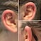 ALRNBY Helix Earrings for Women Flat Back Earrings Hidden Helix Earring Dangle Tassel Chain Earring 2Pcs Cartilage Studs Silver Jewelry Gift