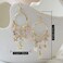 ANDPAI Bohemian Long Colorful Chandelier Tassel Flower Dangle Drop Hoop Earrings for WomenGold