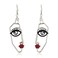 by MODERN Artistic Face Drop Earrings Elegant Statement Accessory for Women