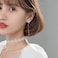Izpack Asymmetrical Star Moon Threader Tassel Dangle Earrings S925 Sterling Silver Dainty Diamond Crystal CZ Long Chain Drop Stud Earring Ear Line Cute Jewelry Gifts for Women Sensitive Ears