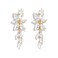ATIMIGO Elegant Rhinestone Dangle Earrings Cluster Crystal Wedding Bridal Earrings for Brides Bridemaids Formal Prom Statement Drop Earrings for Women