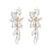 ATIMIGO Elegant Rhinestone Dangle Earrings Cluster Crystal Wedding Bridal Earrings for Brides Bridemaids Formal Prom Statement Drop Earrings for Women