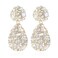 ATIMIGO Trendy Rhinestone Teardrop Dangle Earrings Sparkly Crystal Chandelier Drop Statement Earrings Hypoallergenic for Women