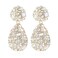 ATIMIGO Trendy Rhinestone Teardrop Dangle Earrings Sparkly Crystal Chandelier Drop Statement Earrings Hypoallergenic for Women