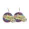 COLORFUL BLING Back to School Gift Mermaid Drop Dangle Earring Teacher Earrings Rainbow Fish Earrings Handmade Acrylic for Teachers3 school bus