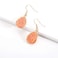 BaubleStar Chic Simulated Druzy Earrings Tear Drop Dangle Earrings for Women Orange Stone Crystal Sparkly Oval Ore Fashion Jewelry