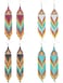 BBTO 4 Pcs Long Beaded Tassel Earrings for Women Bohemia Native Handmade Boho Statement Dangle Earrings Jewelry GiftsExotic
