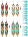 BBTO 4 Pcs Long Beaded Tassel Earrings for Women Bohemia Native Handmade Boho Statement Dangle Earrings Jewelry GiftsExotic