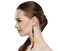 BeadsCorner Tribal Extra Long Beaded Earrings Black Blue Fire