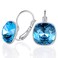 MDFUN Bella Drop Earrings Crystals 18K White Gold Plated Hypoallergenic Jewelry for Women