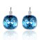 MDFUN Bella Drop Earrings Crystals 18K White Gold Plated Hypoallergenic Jewelry for Women