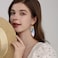 BELLA-Bee BELLABee Butterfly Wing Drop Dangle Earrings Gold Plated Crystal Rhinestone for women wedding Jewelry Blue