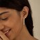 Bheop Silver Dangle Earrings for Women Trendy Sterling Silver Plated Dainty Studs CZ Cubic Zirconia Earrings Set Multiple Piercing Tassel Drop Hypoallergenic Diamond Pack Jewelry Gifts