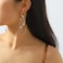 Sora Tuki Big Statement Earrings for Women Large Chunky Earrings Long Spiral Drop Dangle Earring Asymmetrical Abstract Bold Geometric Earring Chunky Jewelry 1 S