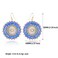 Joya Love Blue Beaded Earrings For Women Statement Boho Bead Dangle Earrings Lightweight Bohemia Drop Earring For Women