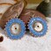 Joya Love Blue Beaded Earrings For Women Statement Boho Bead Dangle Earrings Lightweight Bohemia Drop Earring For Women