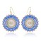 Joya Love Blue Beaded Earrings For Women Statement Boho Bead Dangle Earrings Lightweight Bohemia Drop Earring For Women