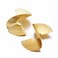 Bmadge Gold Geometric Earrings Exaggerated Statement Earrings Punk Stylish Sectored Twisted Earring Jewelry for Women