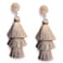 Me&Hz Bohemian 3Tier Thread Tassel Earrings Khaki Light Brown Drop Dangle Earrings for Women Chandelier Statement Fringe Earrings Gift for Her