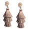 Me&Hz Bohemian 3Tier Thread Tassel Earrings Khaki Light Brown Drop Dangle Earrings for Women Chandelier Statement Fringe Earrings Gift for Her