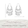 NTLX Bohemian Boho Chandelier Dangle Drop Earrings for Women Lightweight Filigree Gypsy Coin Disc Tassel Charm Hoops included Gift Box Silver